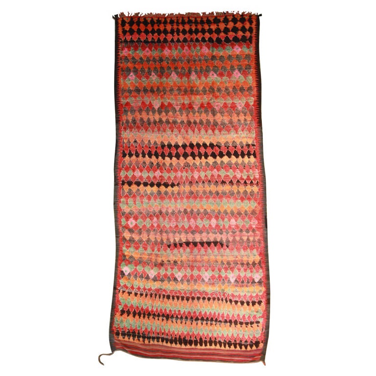 Vibrant Vintage Moroccan Rug