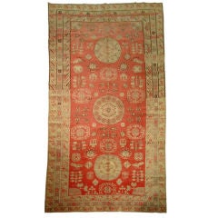 Antique Khotan Area Rug #2166 6'9 x 13'6 3