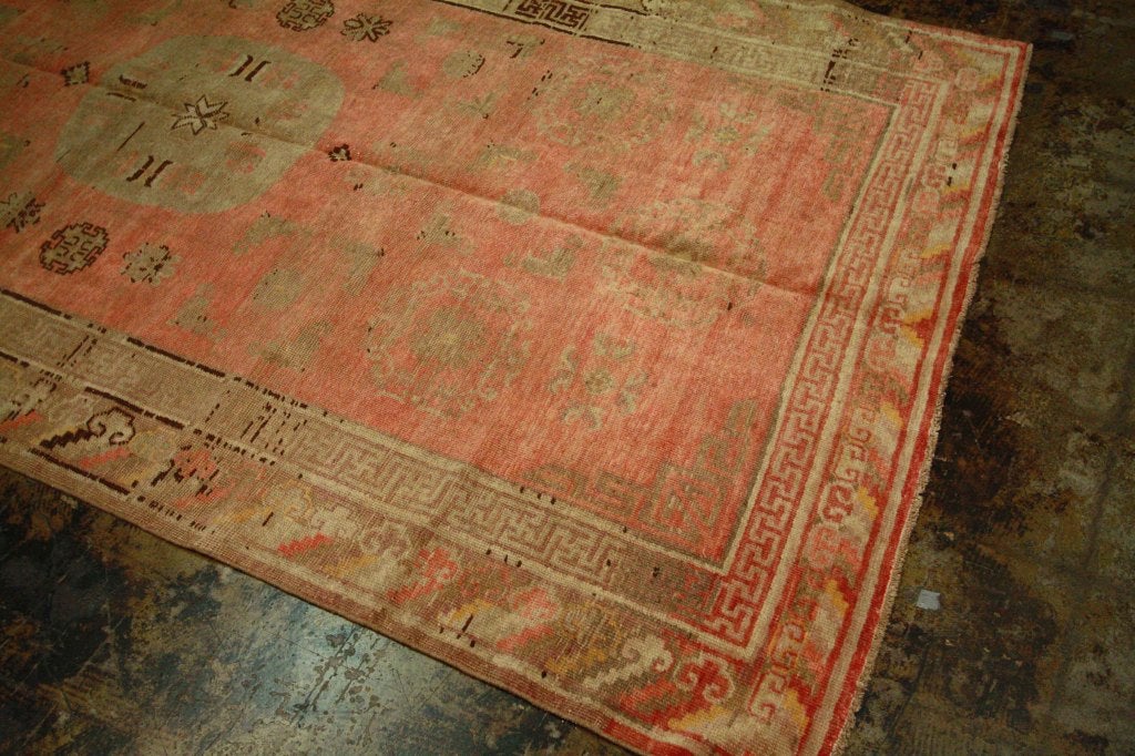 19th Century Antique Samarkand Rug For Sale