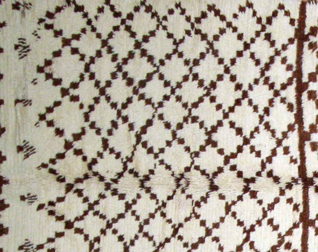 Hand-Crafted Vintage Moroccan Runner For Sale