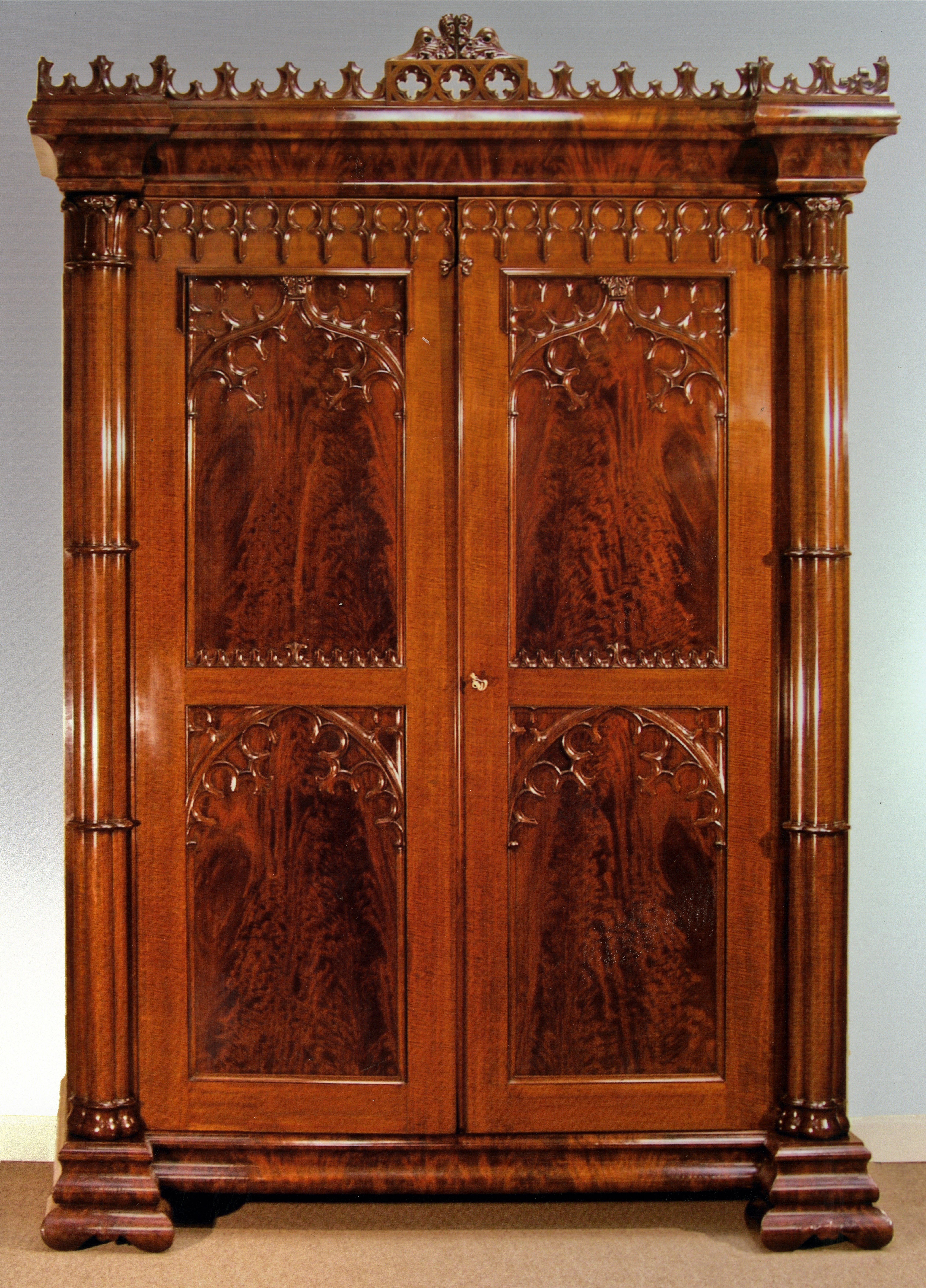 Gothic Armoire For Sale