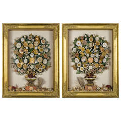 Pair of French Shellwork Still Lifes 4