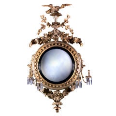 Monumental Girandole Mirror with Eagle and Candlearms