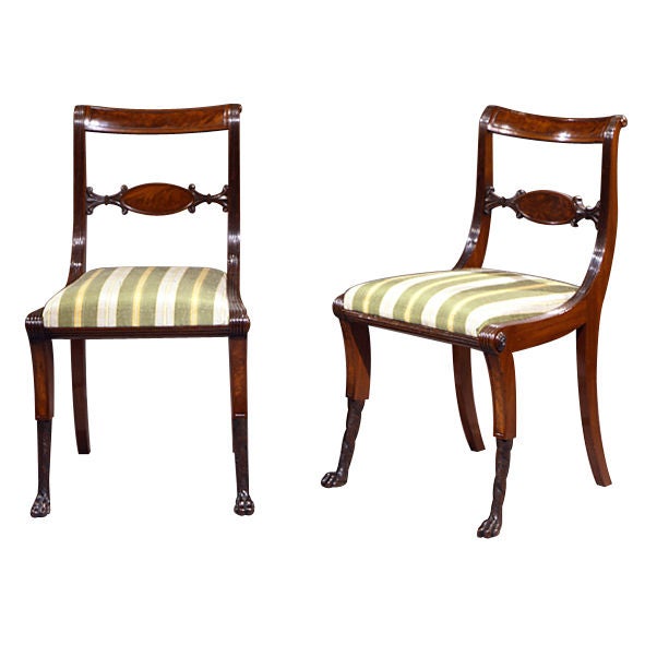 Set of Twelve Neo-Classical Dining Chairs, Attr. Duncan Phyfe, NY