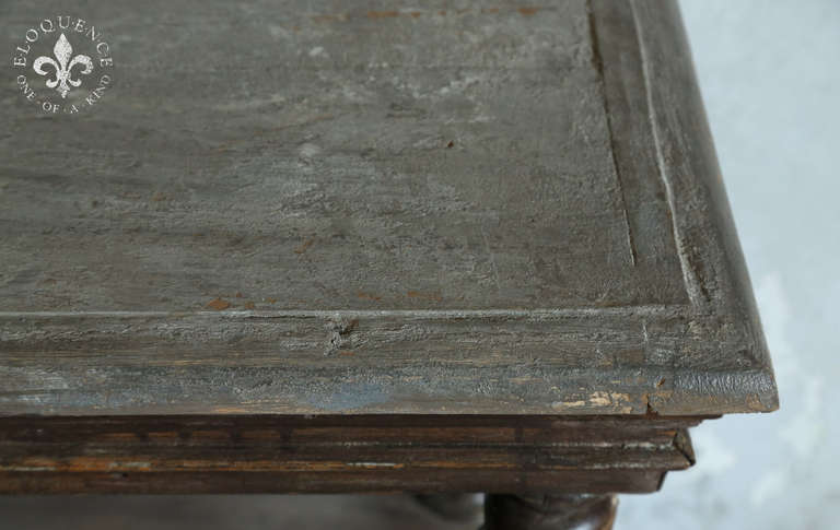 Large and Rustic Antique Console Table In Good Condition In Los Angeles, CA