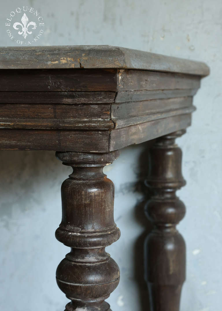 20th Century Large and Rustic Antique Console Table