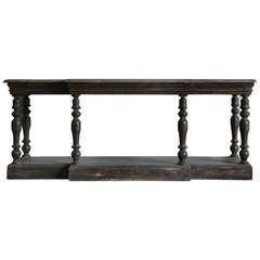 Large and Rustic Antique Console Table