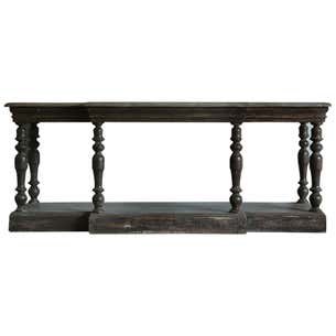 Large and Rustic Antique Console Table at 1stDibs