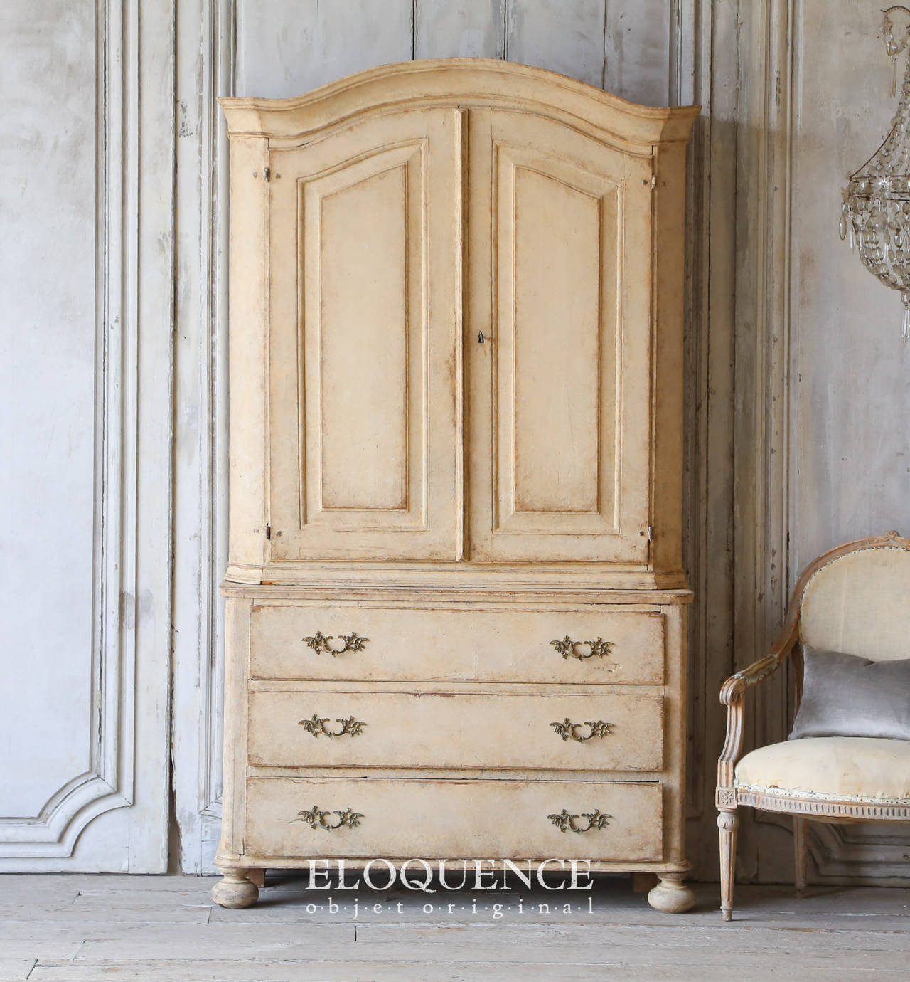 Antique Rococo Cabinet, circa 1800