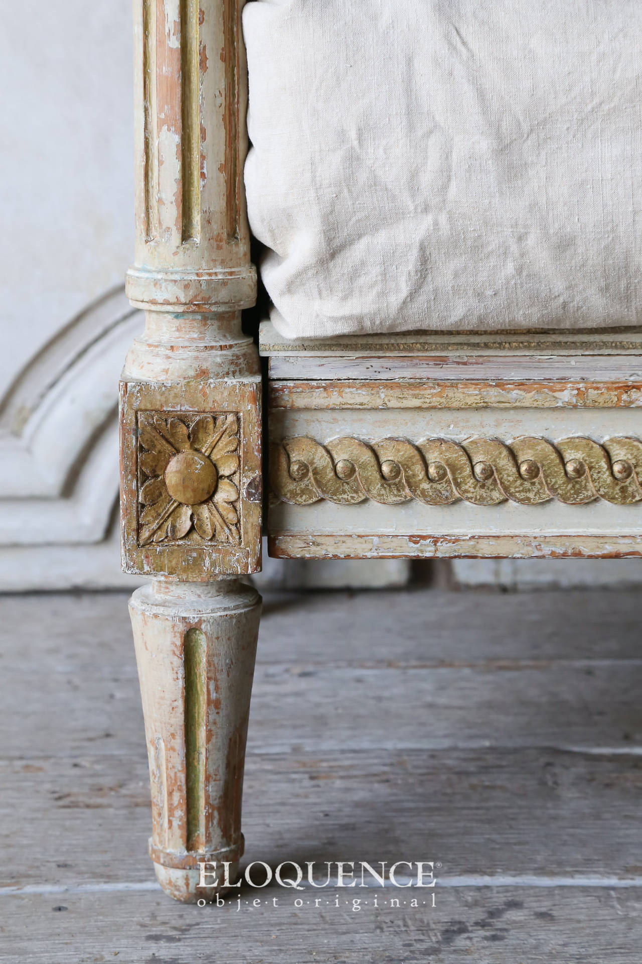 Pine Antique Gustavian Period Daybed, circa 1800