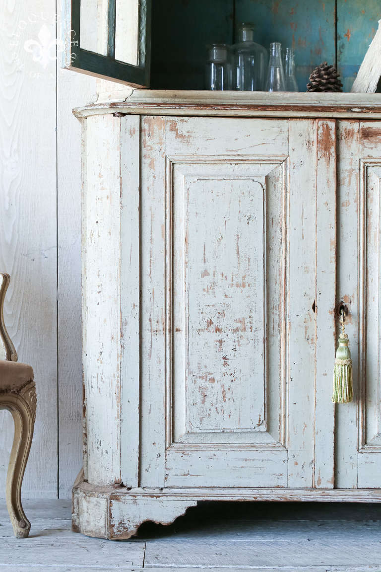 Gorgeous Period Swedish Rococo Cabinet, circa 1750 at 1stDibs