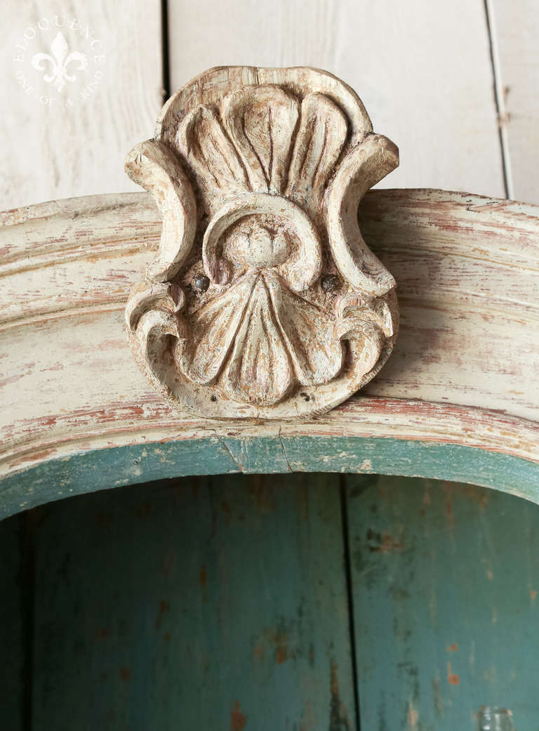 Gorgeous Period Swedish Rococo Cabinet, circa 1750 at 1stDibs