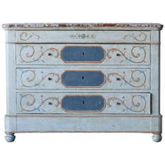 Painted Antique Louis Philippe Commode