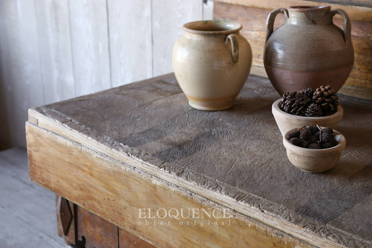 Incredible Antique Double Butchers Block 3