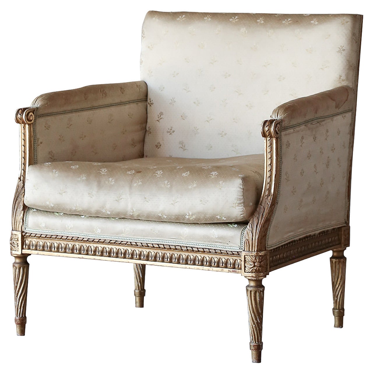 Phenomenal Antique Bergere, circa 1850