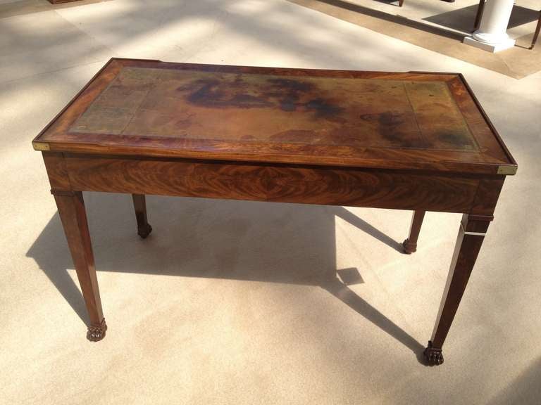 Ivory An Empire Period Mahogany Tric/trac [backgammon] Table For Sale