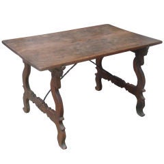 A 17th.century Spanish Walnut Trestle Table