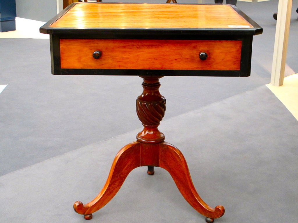An Anglo Ceylonese Satinwood & Ebony Table
