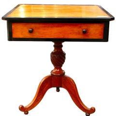 An Anglo Ceylonese Satinwood & Ebony Table