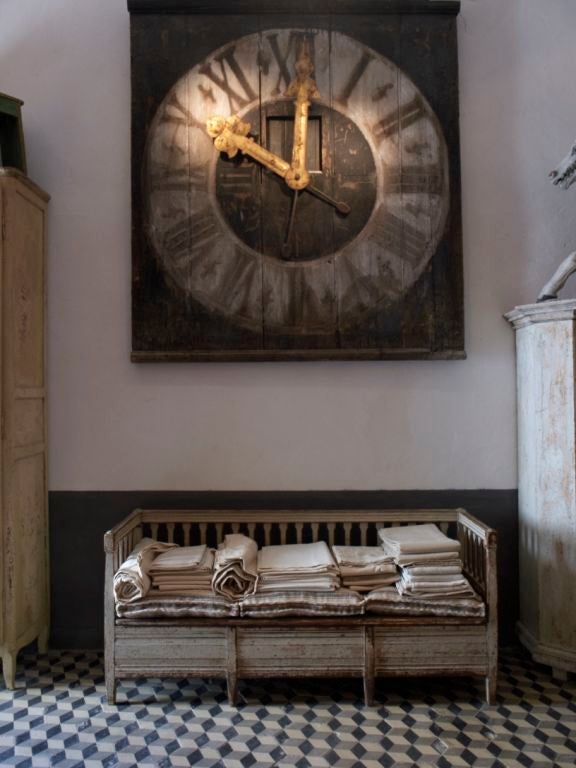 Antique clock face