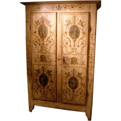 Uzes painted armoire