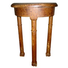 17th/18thc Continental Demi-lune Turned Stand