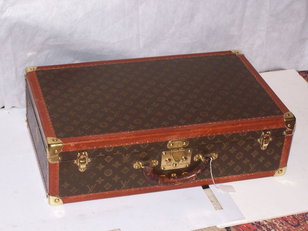 Four pieces of  Vintage Louis Vuitton hardside luggage 1