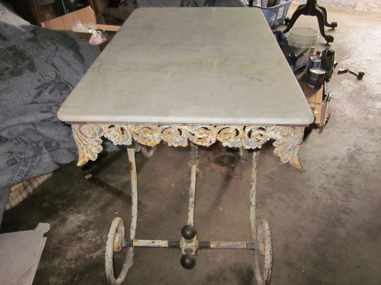 19thC French Baker's Table In Excellent Condition For Sale In Essex, MA