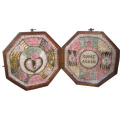 19thc  Octagonal Double Sailor's Valentine