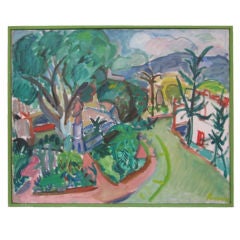 Marilyn Powers Impressionist Oil on Canvas Landscape