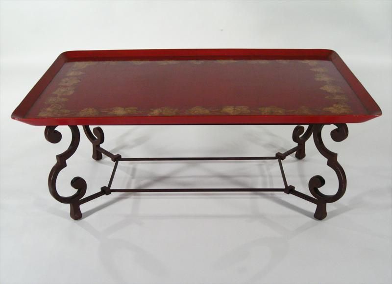 Red Lacquered Coffee table