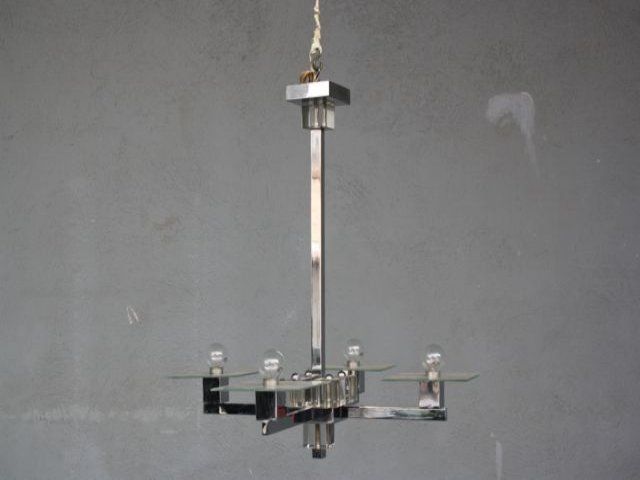 Adnet 4 lights chandelier