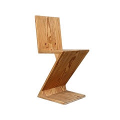 Zig zag chairs , Gerrit Rietveld for G. A. van de Groeneken