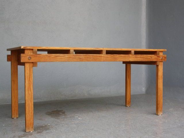 Military table. Designed by Gerrit Rietveld for G. A. van de Groeneken, this example post war.