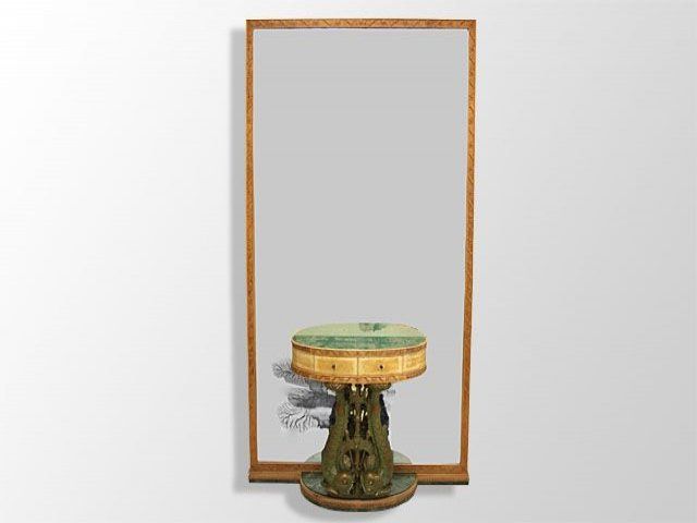 50's italian console mirror in" Paolo Buffa" style