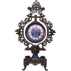 Antique "L'escalier de cristal"  rare french clock in Japanese style