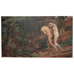 Henri Marcel Magne Adam and eve chased away of  Eden's garden