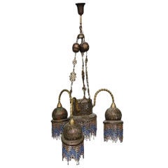 oriental brass chandelier