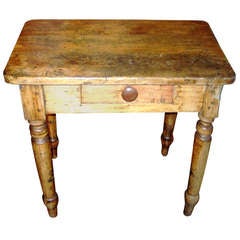 Antique Pine Side Table