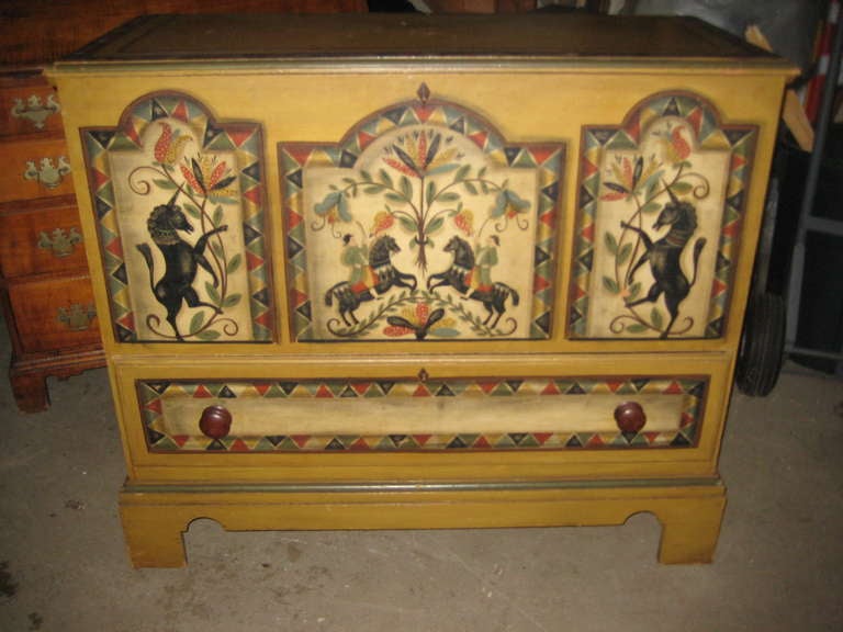 American Painted Mule Chest