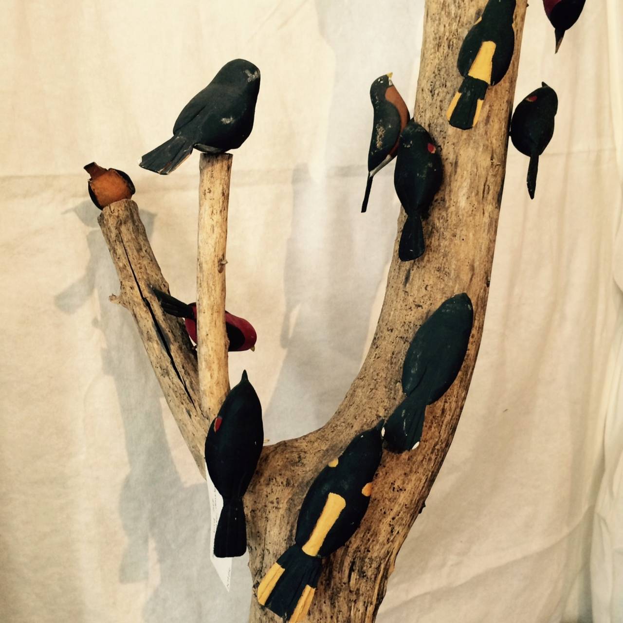 Folk art bird tree. In Excellent Condition In Nantucket, MA