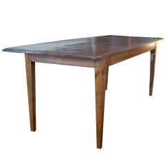 Antique French Fruitwood Farmhouse Table