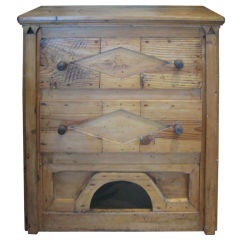 Antique Pine Two Drawer Chest