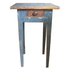 Painted Pine One Drawer Stand