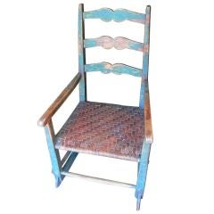 Antique Quebecois "Capucine" Rocking Chair