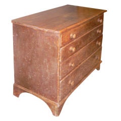 Antique Brown Painted Chest