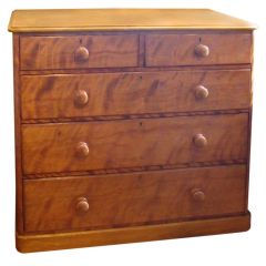 Antique English Satinwood Chest of Drawers