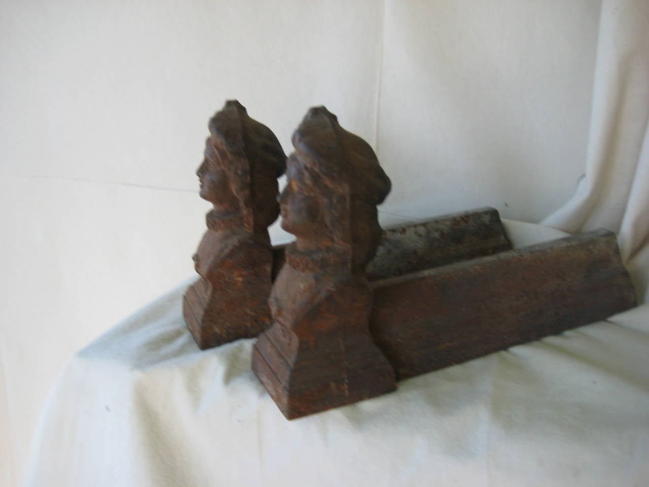 Cast Pair of Andirons