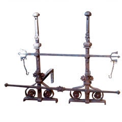 Large Scale Set of Andirons 8