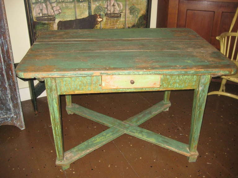 American Pine Painted Table
